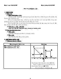 Giáo án Đại số 7 Tiết 32 Luyện Tập