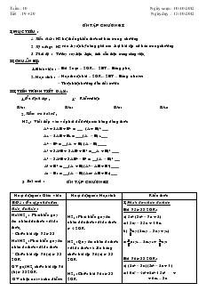 Giáo án Đại số 8 - Học kỳ I - Tuần 10 - Tiết 19, 20
