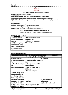 Giáo án Đại số 8 học kỳ I