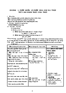 Giáo án Đại số 8 học kỳ I