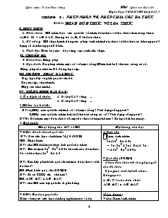 Giáo án đại số 8 học kỳ II năm học 2011- 2012