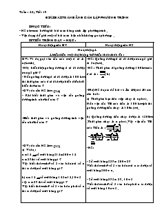 Giáo án Đại số 8 - Học kỳ II - Tuần 23 - Tiết 49: Giải bài toán bằng cách lập phương trình