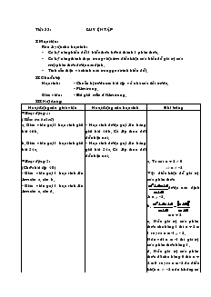 Giáo án Đại số 8 - Học kỳ II