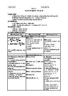 Giáo án Đại số 8 kỳ 2