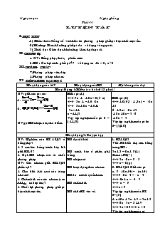 Giáo án Đại số 8 kỳ 2