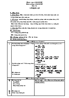 Giáo án Đại số 8 năm học 2005- 2006 Tiết 31 Luyện Tập