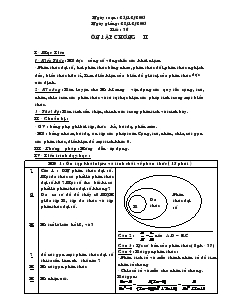 Giáo án Đại số 8 năm học 2005- 2006 Tiết 36 Ôn tập chương II