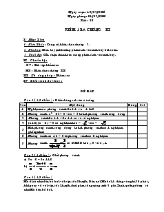 Giáo án Đại số 8 năm học 2005- 2006 Tiết 56 Kiểm tra chương III