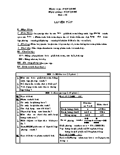 Giáo án Đại số 8 năm học 2006- 2007 Tiết 52 Luyện Tập