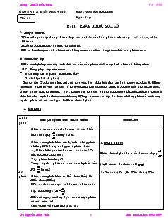 Giáo án Đại số 8 năm học 2008- 2009 Tiết 22 Phân thức đại số