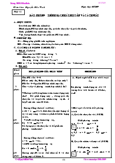 Giáo án Đại số 8 năm học 2008- 2009 Tiết 42 Phương trình bậc nhất một ẩn và cách giải