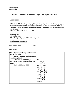 Giáo án Đại số 8 năm học 2010- 2011 Tiết 43 Phương trình đưa được về dạng ax + b = 0