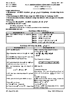 Giáo án Đại số 8 năm học 2012- 2013 Tiết 7 Những hằng đẳng thức đáng nhớ (tiếp 2 hằng đẳng thức cuối cùng)