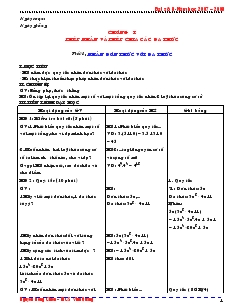 Giáo án Đại số 8 - Tiết 1 đên tiết 17