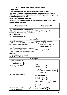 Giáo án Đại số 8 - Tiết 1 đến tiết 5