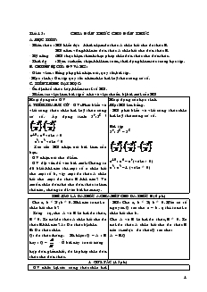 Giáo án Đại số 8 - Tiết 15, 16