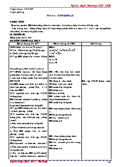 Giáo án Đại số 8 - Tiết 18 đến tiết 31