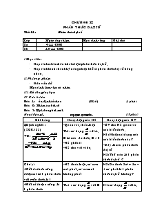 Giáo án Đại số 8 Tiết 21 Phân thức đại số