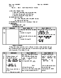 Giáo án Đại số 8 - Tiết 23 - Bài 3: Rút gọn phân thức