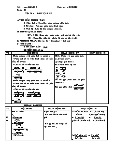 Giáo án Đại số 8 - Tiết 24: Luyện tập