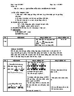 Giáo án Đại số 8 - Tiết 25 - Bài 4: Quy đồng mẫu của nhiều phân thức