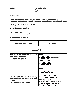 Giáo án Đại số 8 - Tiết 27, 28