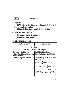 Giáo án Đại số 8 Tiết 3 Luyện Tập