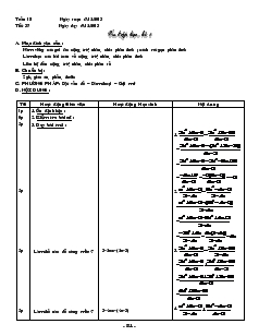 Giáo án Đại số 8 - Tiết 37: Ôn tập học kì 1