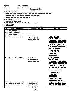 Giáo án Đại số 8 - Tiết 38: Ôn tập học kì 1