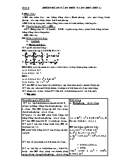 Giáo án Đại số 8 Tiết 4 Những hằng đẳng thức đáng nhớ (tiết 1)