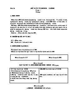 Giáo án Đại số 8 - Tiết 41, 42