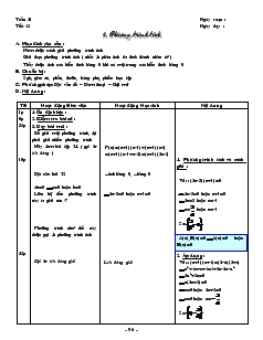 Giáo án Đại số 8 - Tiết 45: Phương trình tích