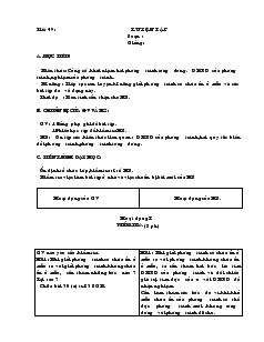 Giáo án Đại số 8 - Tiết 49, 50