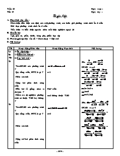 Giáo án Đại số 8 - Tiết 49: Luyện tập