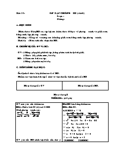 Giáo án Đại số 8 - Tiết 55, 56