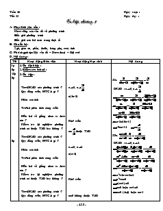 Giáo án Đại số 8 - Tiết 55: Ôn tập chương 3