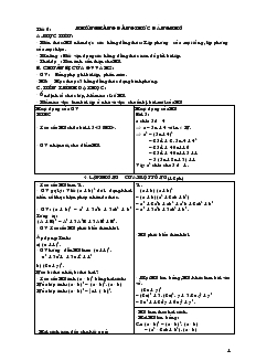 Giáo án Đại số 8 - Tiết 6, 7, 8