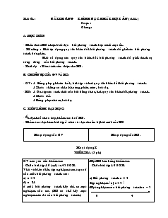 Giáo án Đại số 8 - Tiết 61, 62