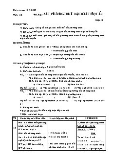 Giáo án Đại số 8 Tiết 62 Bất phương trình bậc nhất một ẩn (tiết 2)