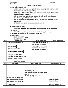 Giáo án Đại số 8 - Tiết 63: Luyện tập