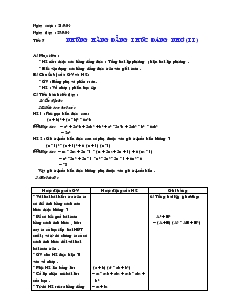 Giáo án Đại số 8 - Tiết 7: Những hằng đẳng thức đáng nhớ (tiếp)