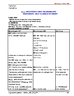 Giáo án Đại số 8 - Tiết 9 đến tiết 12