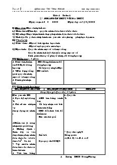 Giáo án Đại số 8 Trường THCS Đông Phong