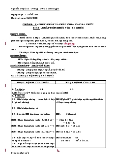 Giáo án Đại số 8 Trường THCS Kim Ngọc