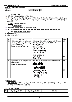 Giáo án Đại số 8 Tuần 14 Tiết 30 Luyện tập