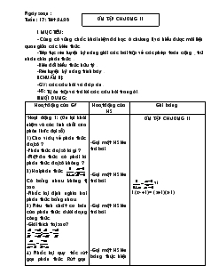 Giáo án Đại số 8 - Tuần 17 - Tiết 34, 35