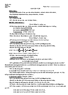 Giáo án Đại số 8 - Tuần 2 - Tiết 03: Luyện tập