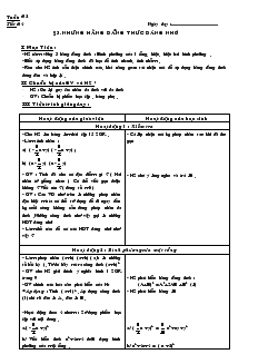 Giáo án Đại số 8 - Tuần 2 - Tiết: 04 - Bài 3: Những hằng đẳng thức đáng nhớ