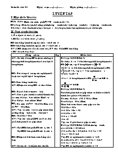 Giáo án Đại số 8 Tuần 21 Tiết 44 Luyện tập