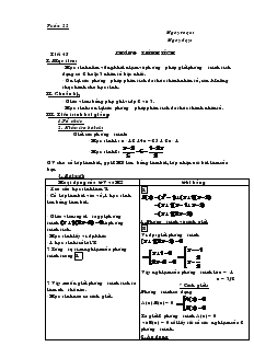 Giáo án Đại số 8 Tuần 22 Tiết 45 Phương trình tích